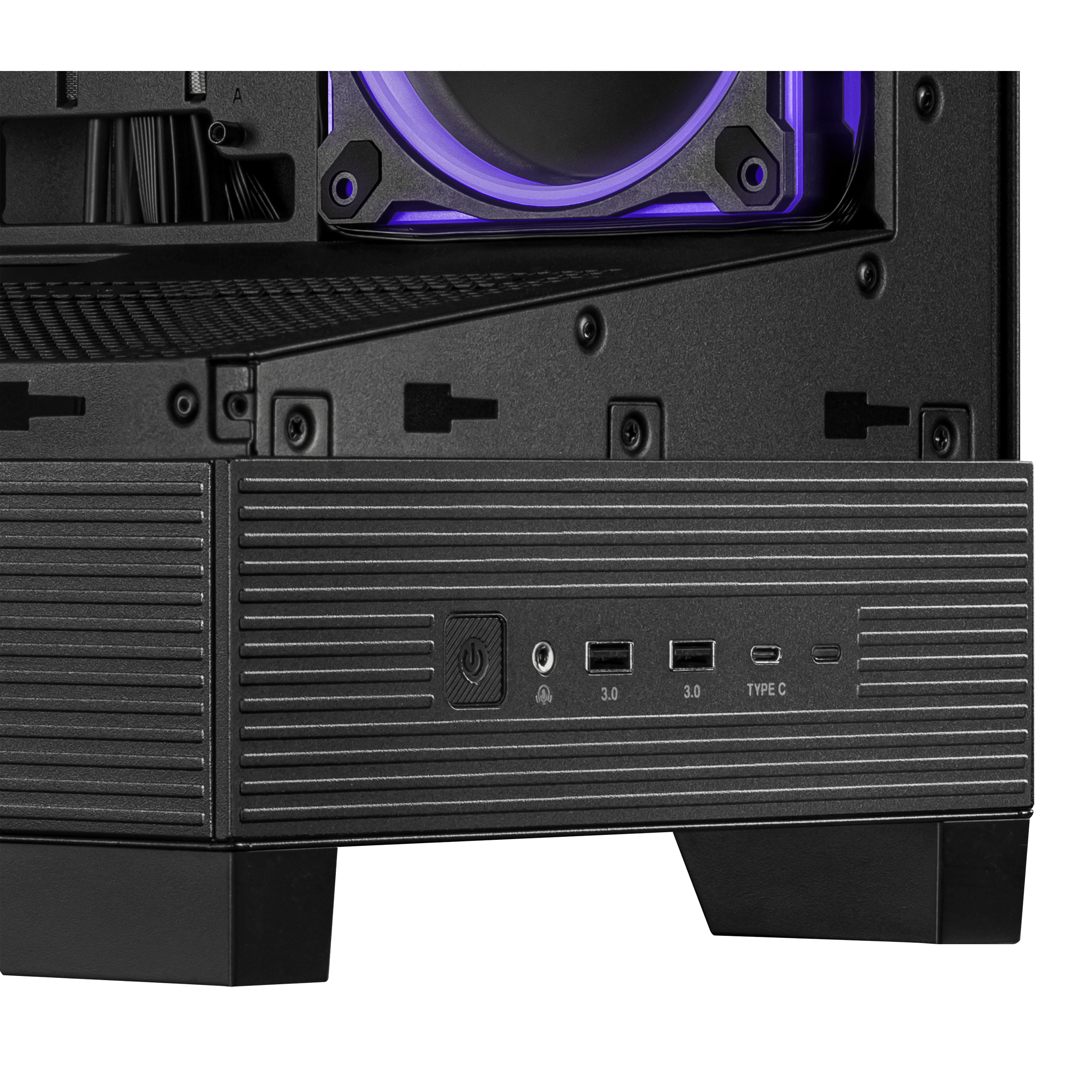 ASUS A31 Plus TG ARGB PC Case, Midi-Tower, ATX, Tempered Glass - Black
