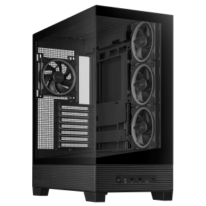 ASUS A31 Plus TG ARGB PC Case, Midi-Tower, ATX, Tempered Glass - Black