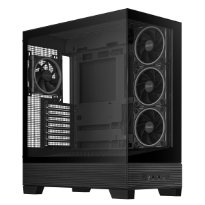 ASUS A31 Plus TG ARGB PC Case, Midi-Tower, ATX, Tempered Glass - Black