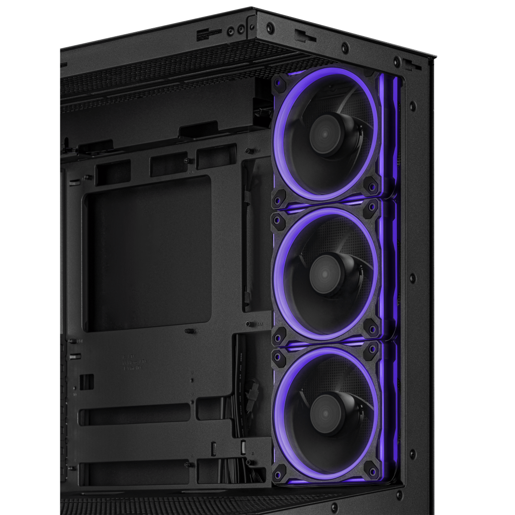 ASUS A31 Plus TG ARGB PC Case, Midi-Tower, ATX, Tempered Glass - Black
