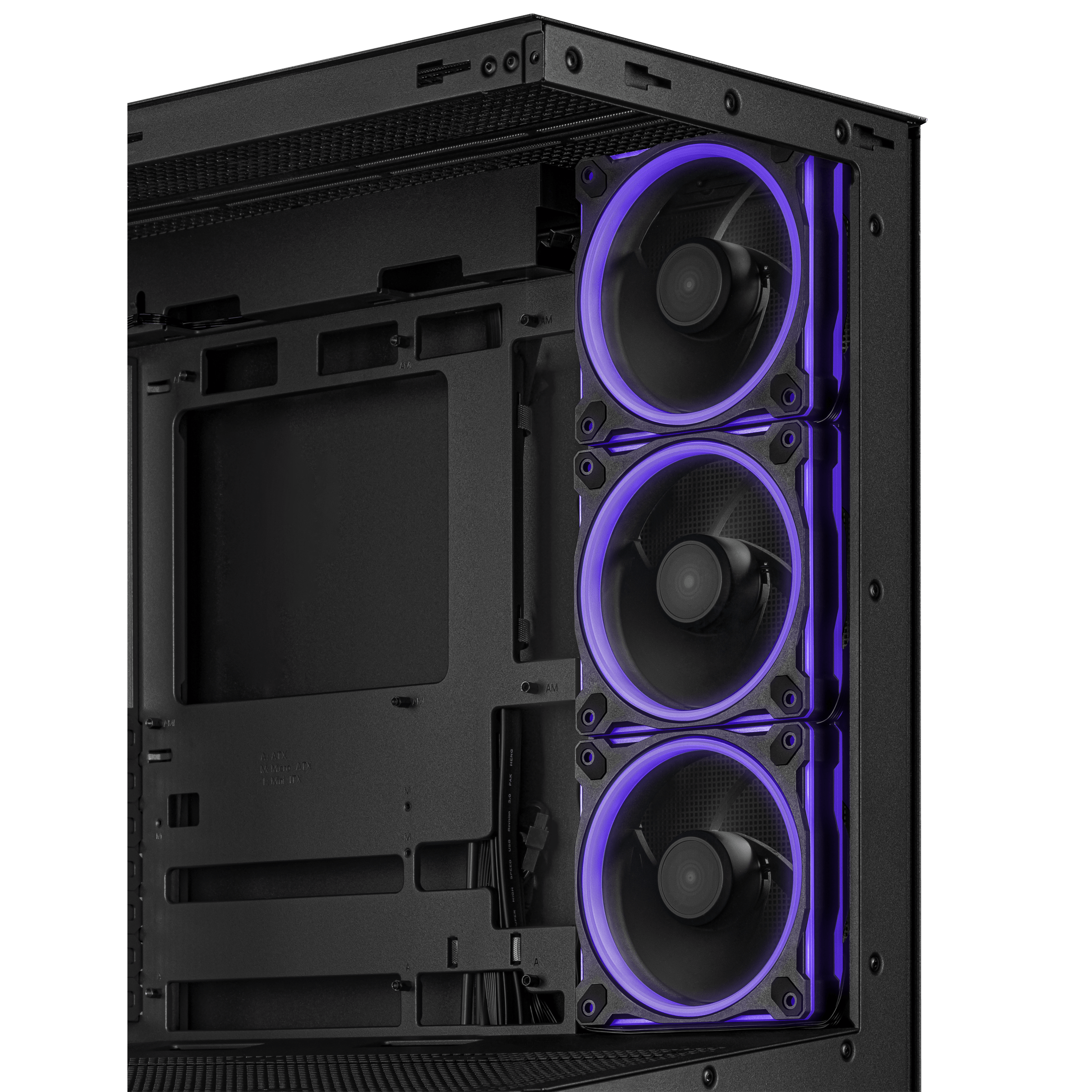 ASUS A31 Plus TG ARGB PC Case, Midi-Tower, ATX, Tempered Glass - Black