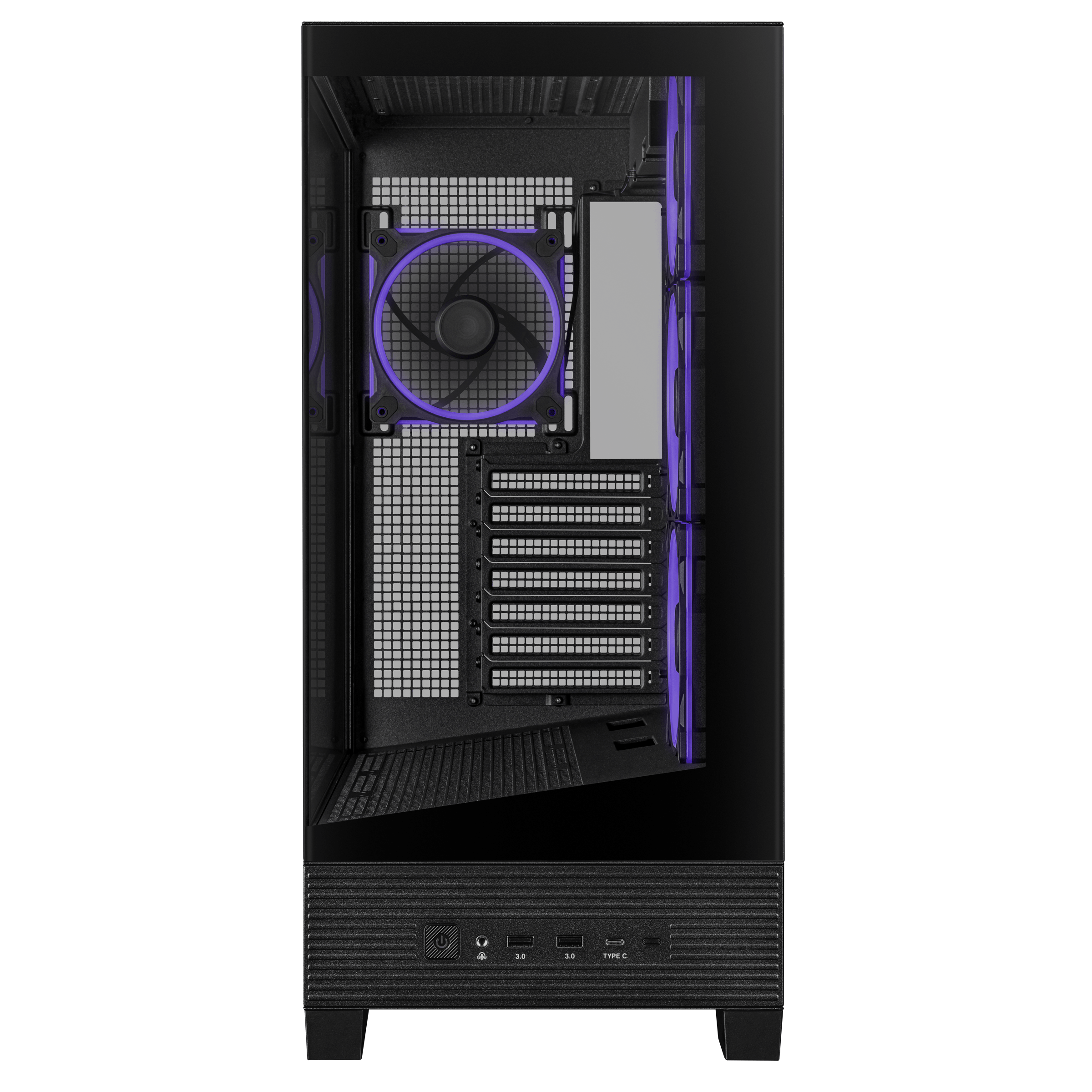 ASUS A31 Plus TG ARGB PC Case, Midi-Tower, ATX, Tempered Glass - Black