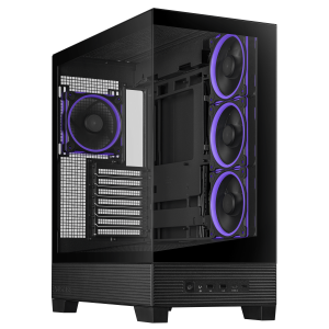 ASUS A31 Plus TG ARGB PC Case, Midi-Tower, ATX, Tempered Glass - Black
