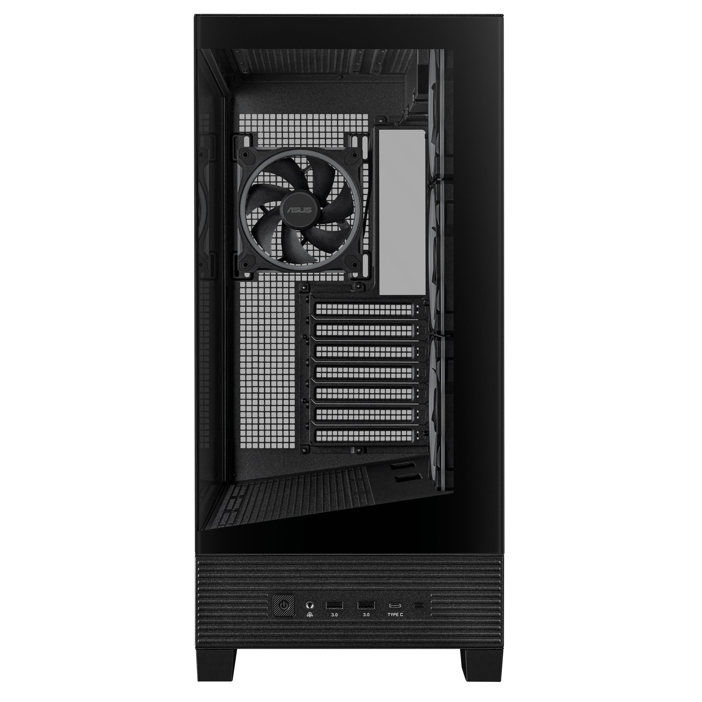 ASUS A31 Plus TG ARGB PC Case, Midi-Tower, ATX, Tempered Glass - Black