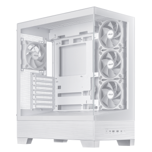 ASUS A31 Plus TG ARGB PC Case, Midi-Tower, ATX, Tempered Glass - White
