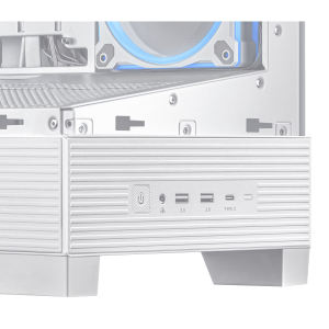 ASUS A31 Plus TG ARGB PC Case, Midi-Tower, ATX, Tempered Glass - White