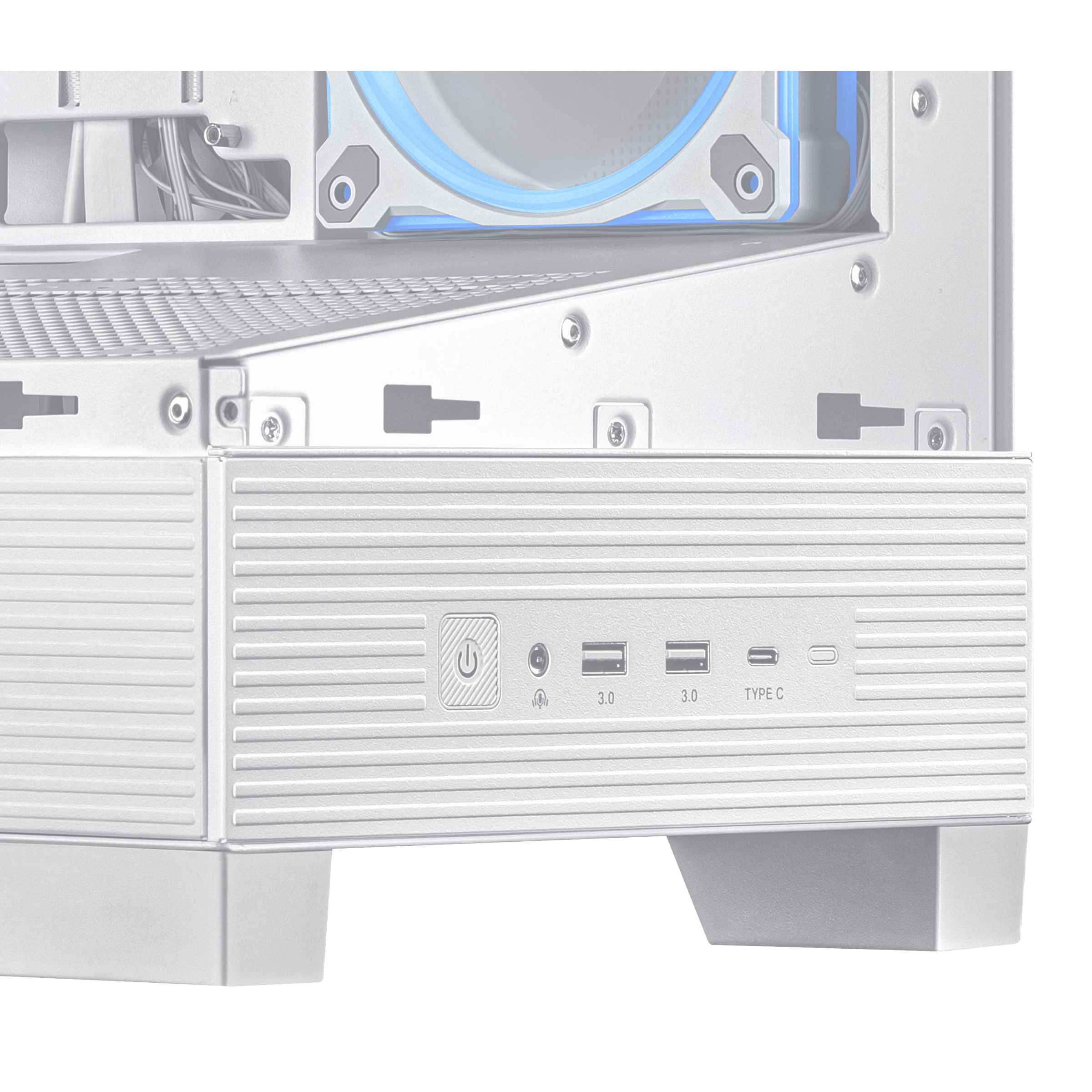 ASUS A31 Plus TG ARGB PC Case, Midi-Tower, ATX, Tempered Glass - White
