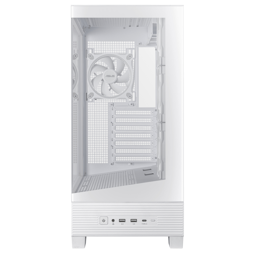 ASUS A31 Plus TG ARGB PC Case, Midi-Tower, ATX, Tempered Glass - White