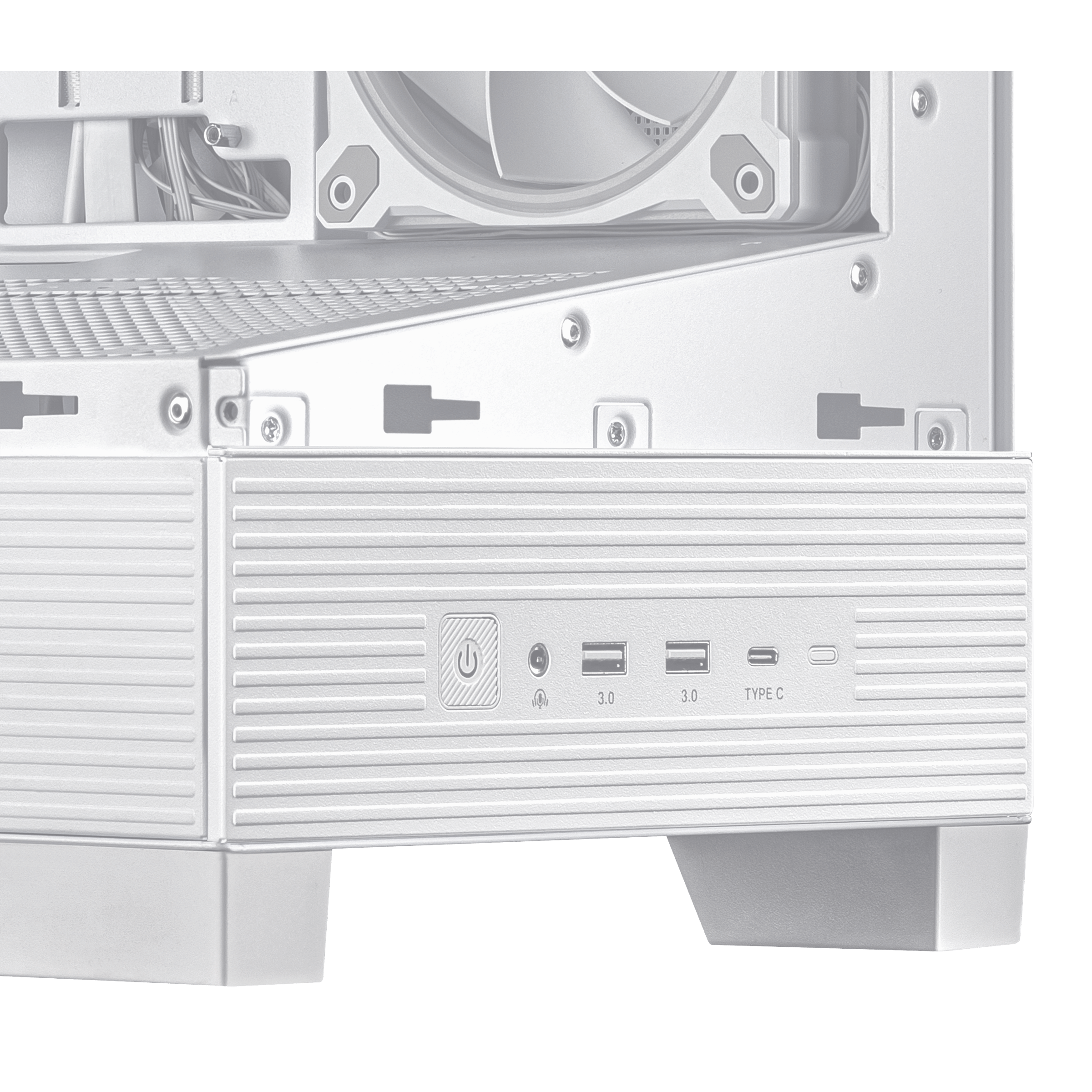 ASUS A31 Plus TG ARGB PC Case, Midi-Tower, ATX, Tempered Glass - White