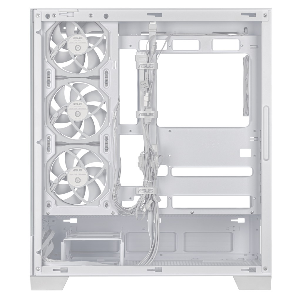 ASUS A31 Plus TG ARGB PC Case, Midi-Tower, ATX, Tempered Glass - White