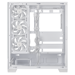 ASUS A31 Plus TG ARGB PC Case, Midi-Tower, ATX, Tempered Glass - White