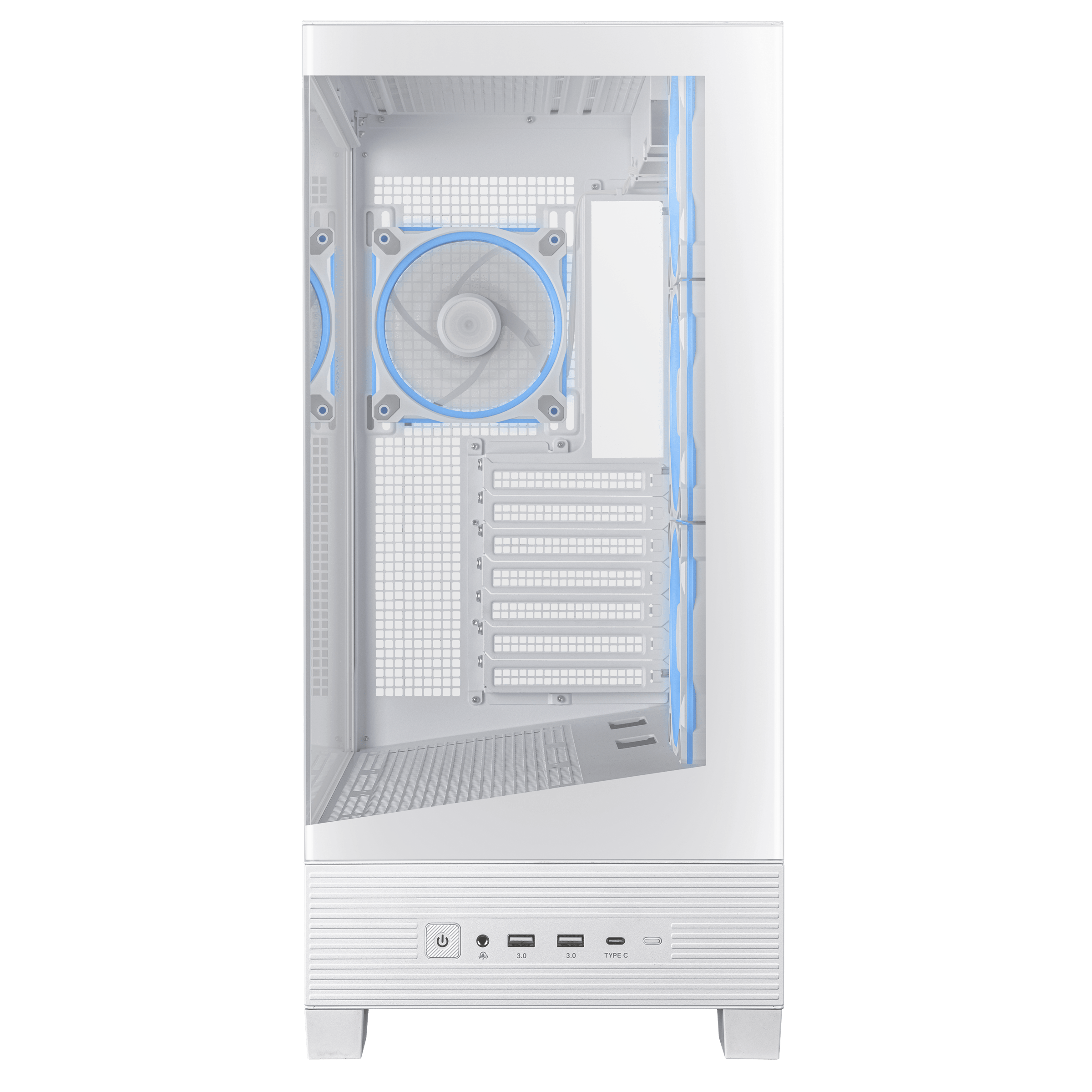 ASUS A31 Plus TG ARGB PC Case, Midi-Tower, ATX, Tempered Glass - White