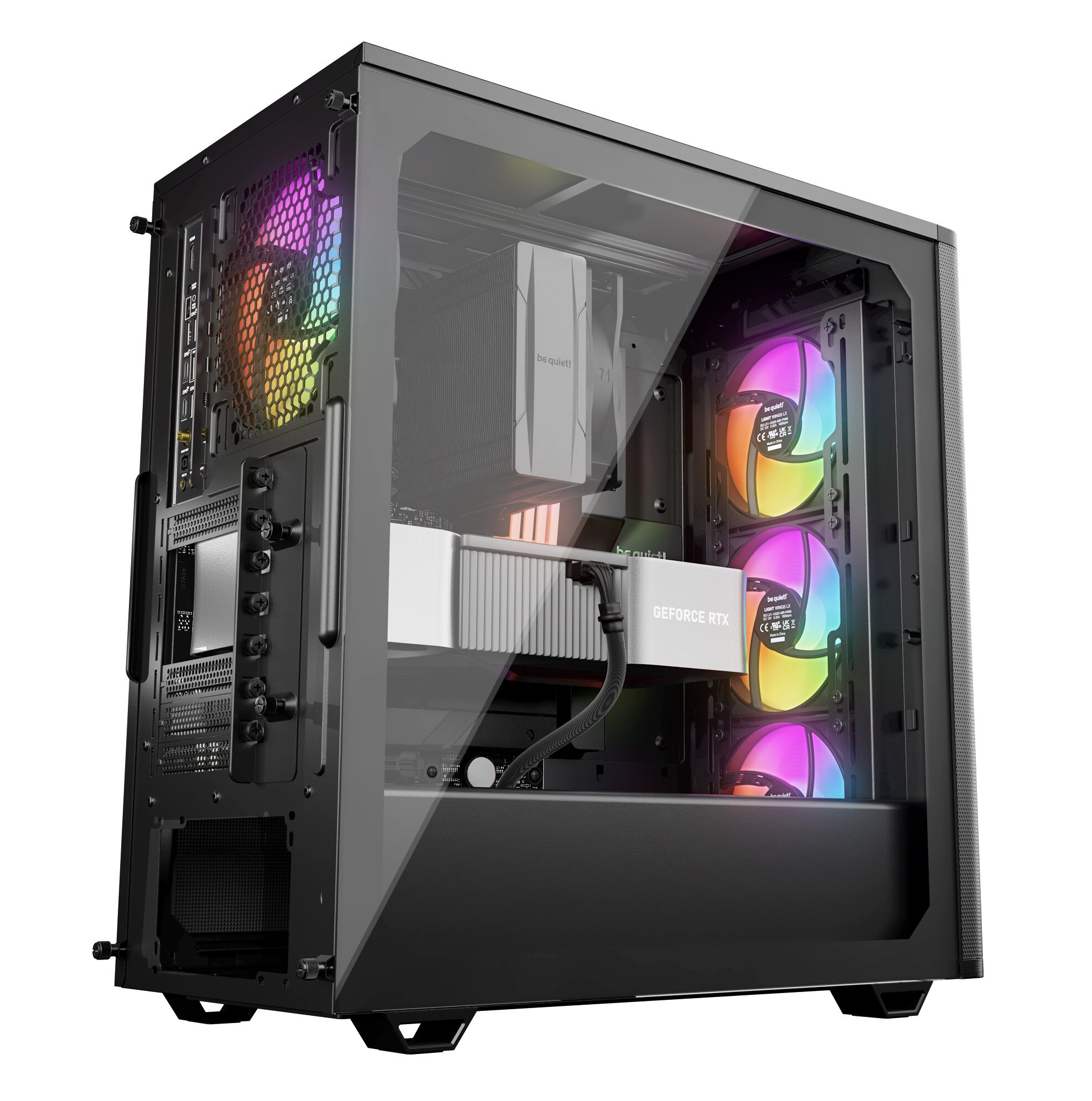 be quiet! Pure Base 501 LX PC Case, Midi-Tower, ATX, Tempered Glass - Black