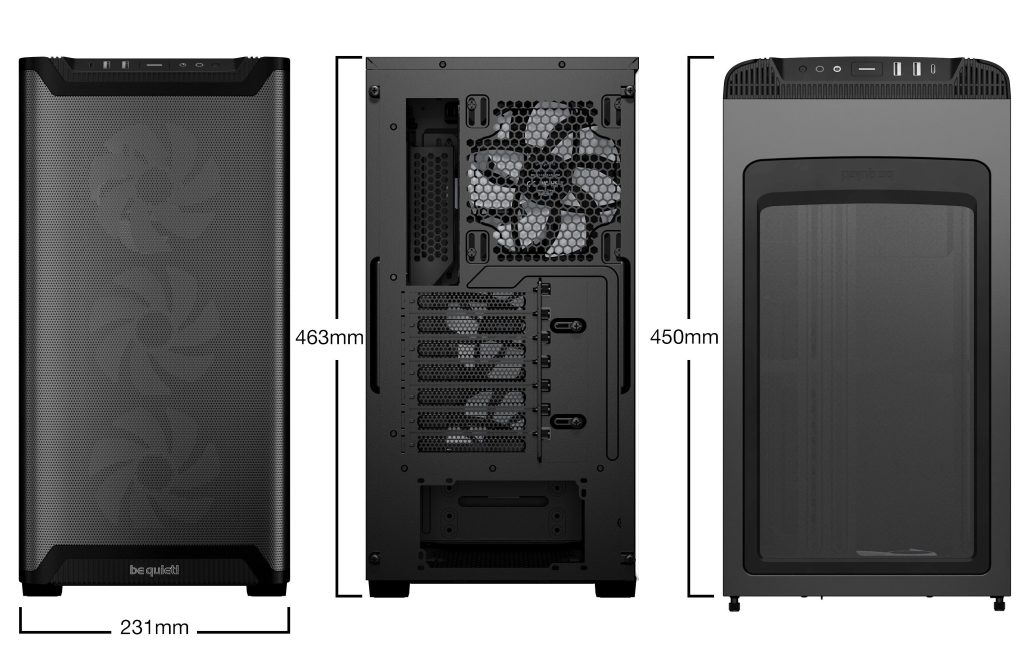 be quiet! Pure Base 501 LX PC Case, Midi-Tower, ATX, Tempered Glass - Black