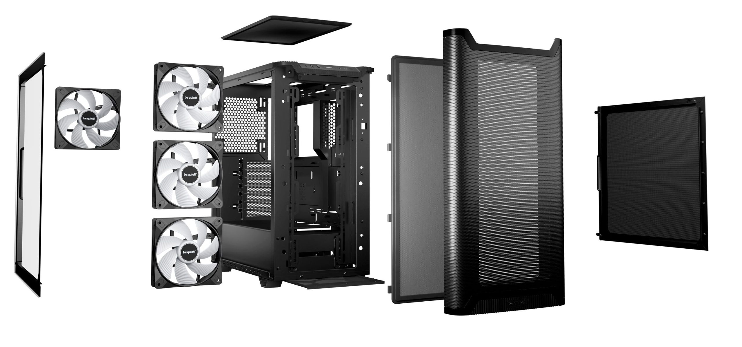 be quiet! Pure Base 501 LX PC Case, Midi-Tower, ATX, Tempered Glass - Black
