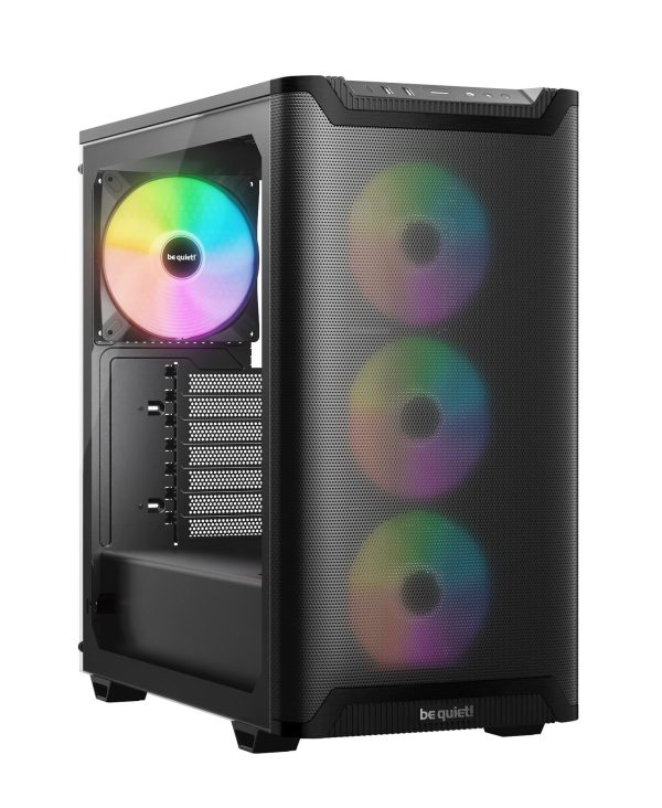be quiet! Pure Base 501 LX PC Case, Midi-Tower, ATX, Tempered Glass – Black