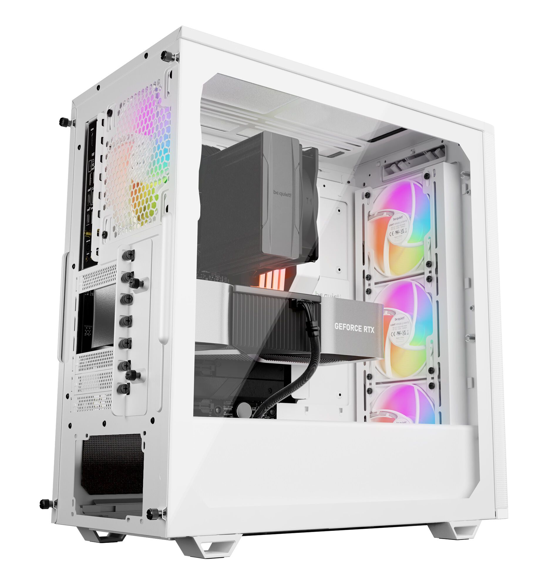 be quiet! Pure Base 501 LX PC Case, Midi-Tower, ATX, Tempered Glass - White