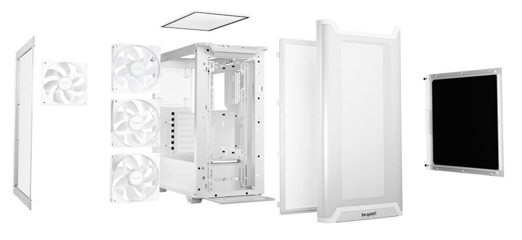 be quiet! Pure Base 501 LX PC Case, Midi-Tower, ATX, Tempered Glass - White
