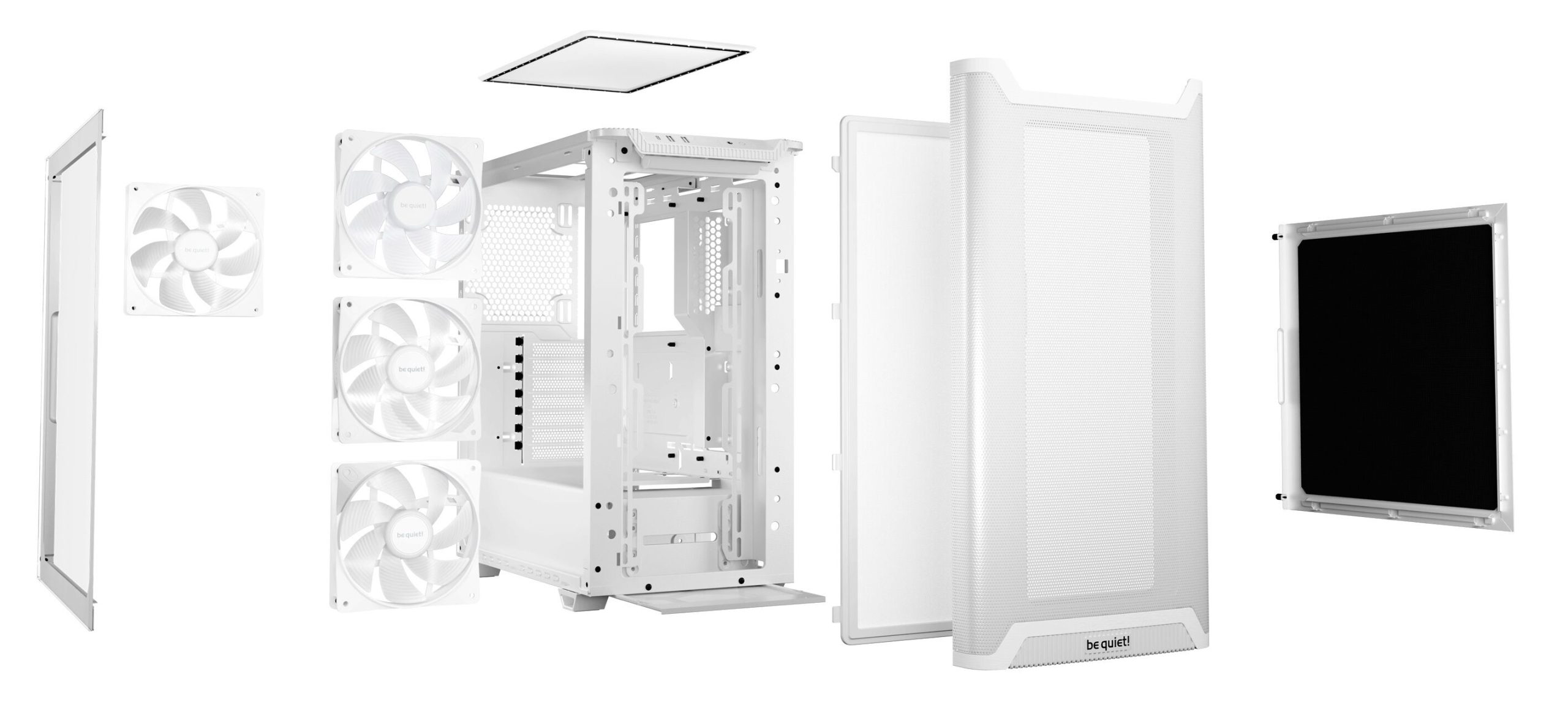 be quiet! Pure Base 501 LX PC Case, Midi-Tower, ATX, Tempered Glass - White