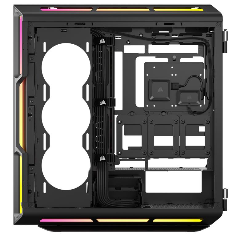 Corsair iCUE LINK 5000T LX PC Case, Midi-Tower, E-ATX, RGB, Tempered Glass - Black