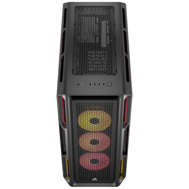 Corsair iCUE LINK 5000T LX PC Case, Midi-Tower, E-ATX, RGB, Tempered Glass - Black