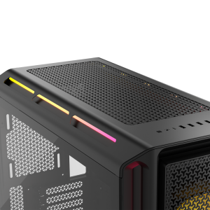 Corsair iCUE LINK 5000T LX PC Case, Midi-Tower, E-ATX, RGB, Tempered Glass - Black