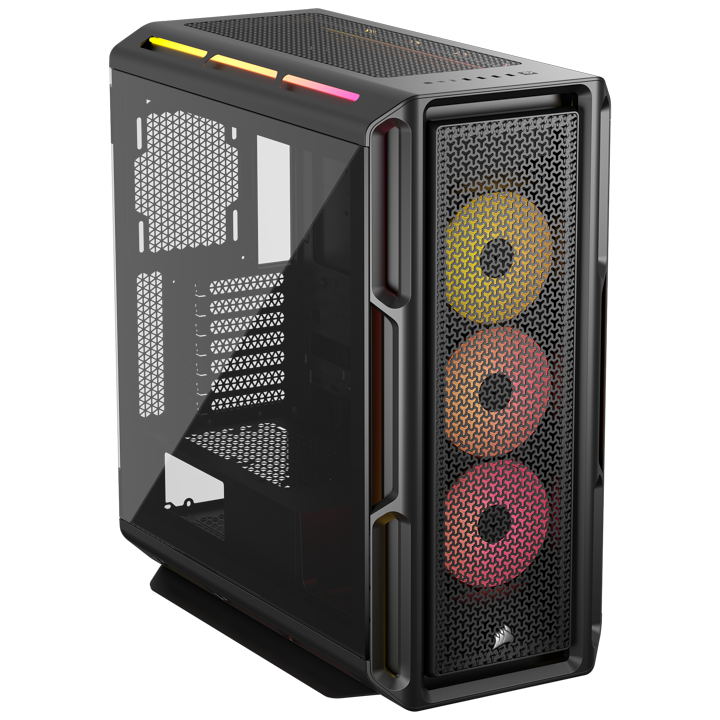 Corsair iCUE LINK 5000T LX PC Case, Midi-Tower, E-ATX, RGB, Tempered Glass - Black