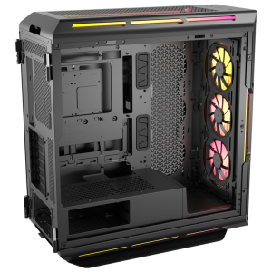 Corsair iCUE LINK 5000T LX PC Case, Midi-Tower, E-ATX, RGB, Tempered Glass - Black