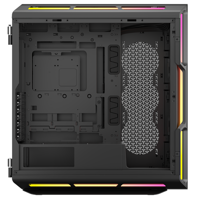 Corsair iCUE LINK 5000T LX PC Case, Midi-Tower, E-ATX, RGB, Tempered Glass - Black