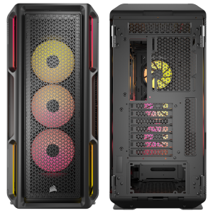 Corsair iCUE LINK 5000T LX PC Case, Midi-Tower, E-ATX, RGB, Tempered Glass - Black