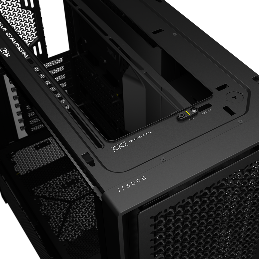 Corsair Frame 5000D PC Case, Midi-Tower, E-ATX, Tempered Glass - Black