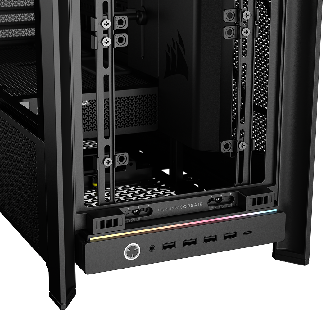Corsair Frame 5000D PC Case, Midi-Tower, E-ATX, Tempered Glass - Black