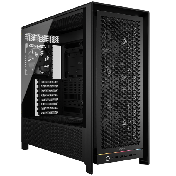 Corsair Frame 5000D PC Case, Midi-Tower, E-ATX, Tempered Glass – Black