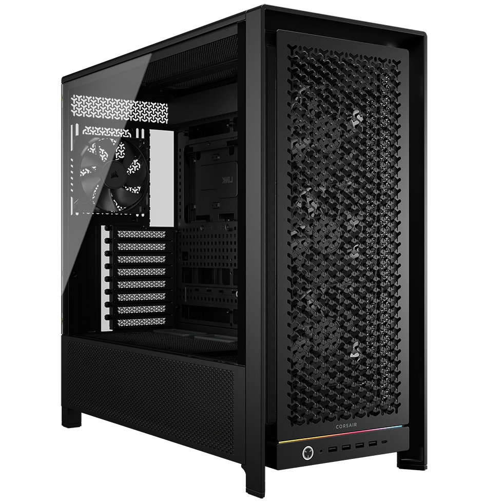 Corsair Frame 5000D PC Case, Midi-Tower, E-ATX, Tempered Glass - Black
