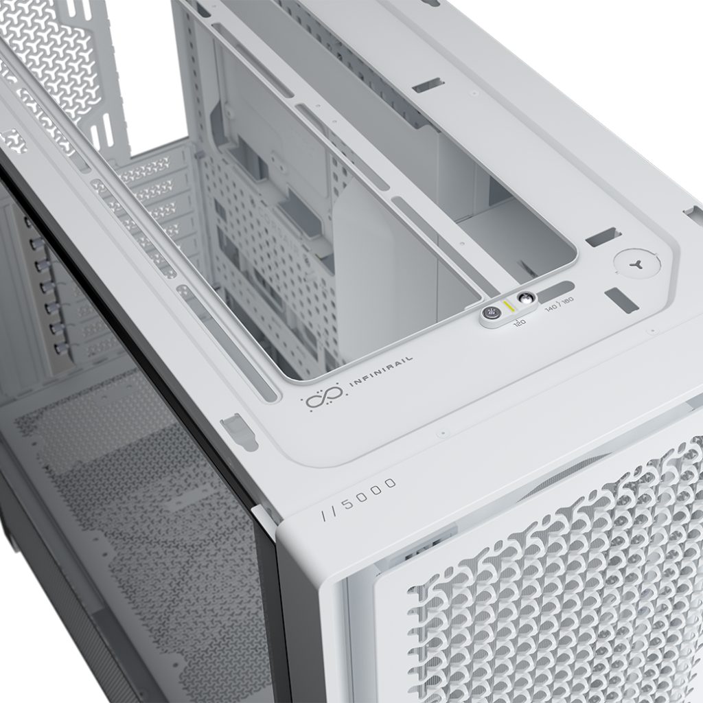 Corsair Frame 5000D PC Case, Midi-Tower, E-ATX, Tempered Glass - White : image 10