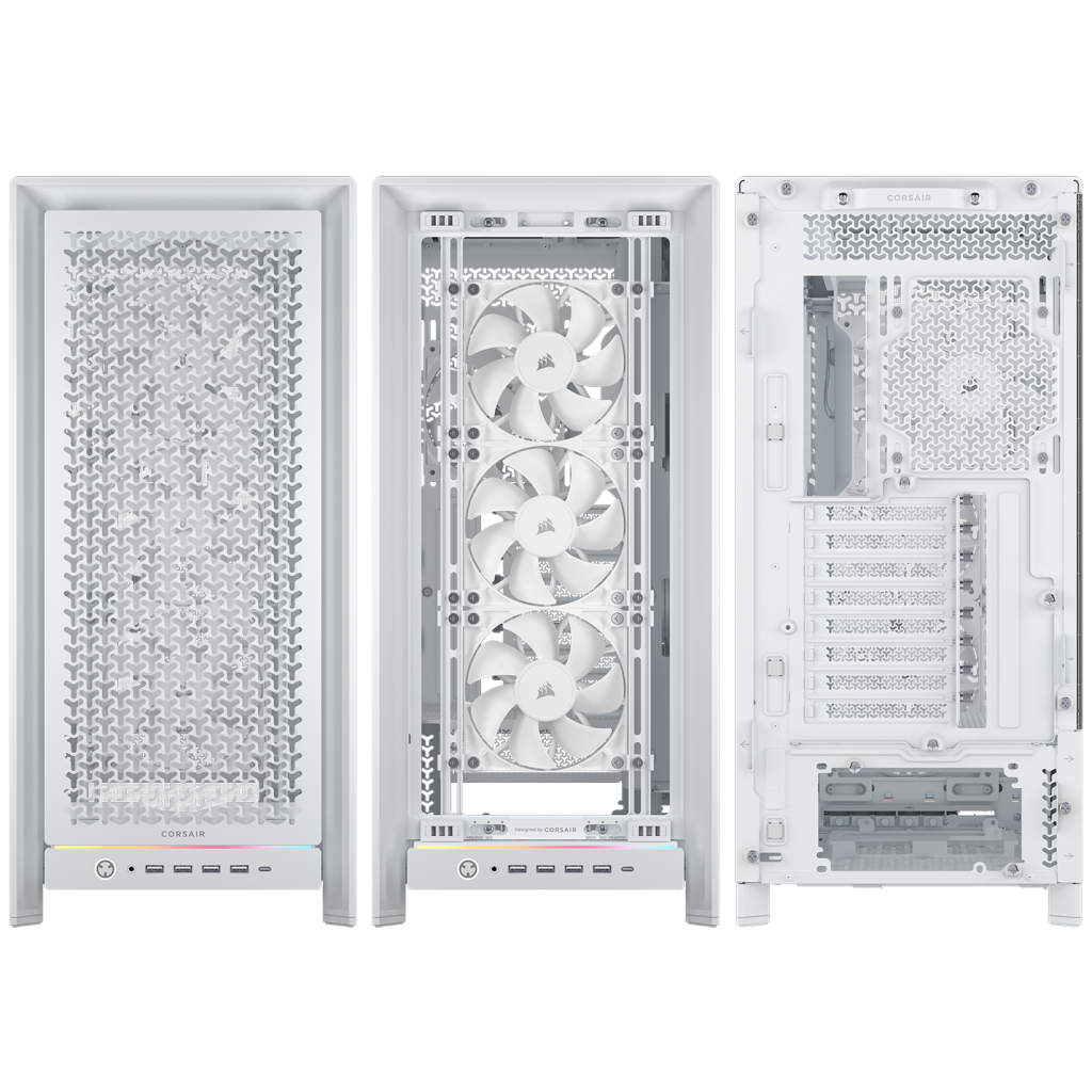 Corsair Frame 5000D PC Case, Midi-Tower, E-ATX, Tempered Glass - White : image 8