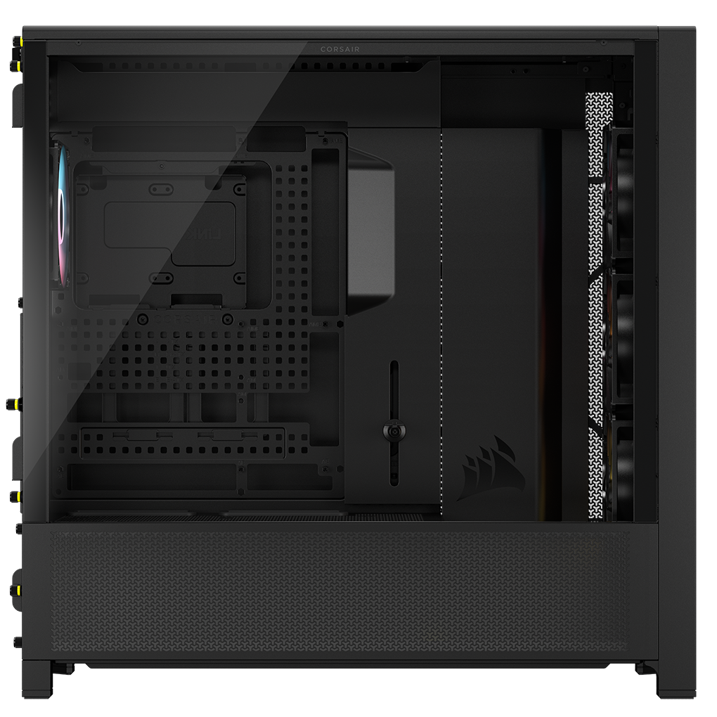 Corsair Frame 5000D RS ARGB PC Case, Midi-Tower, E-ATX, RGB, Tempered Glass - Black