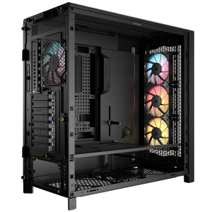 Corsair Frame 5000D RS ARGB PC Case, Midi-Tower, E-ATX, RGB, Tempered Glass - Black
