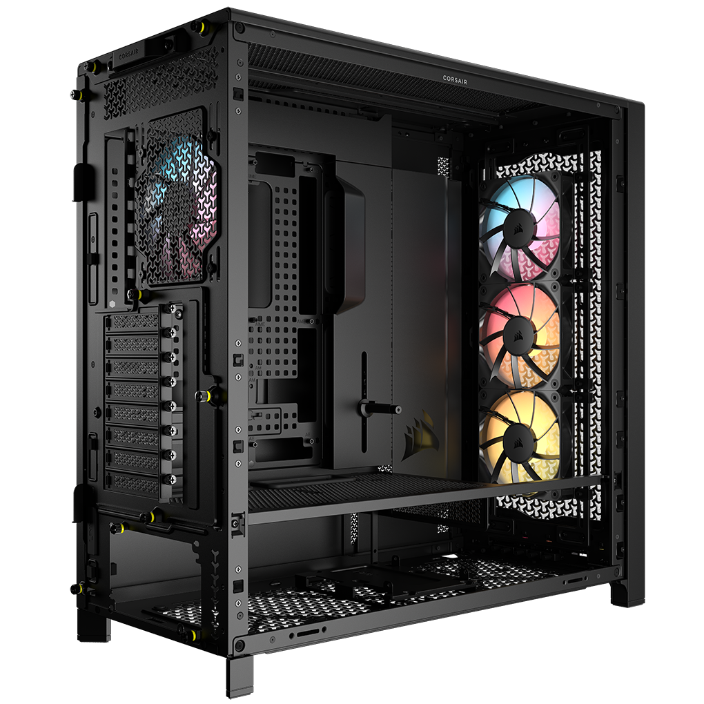Corsair Frame 5000D RS ARGB PC Case, Midi-Tower, E-ATX, RGB, Tempered Glass - Black