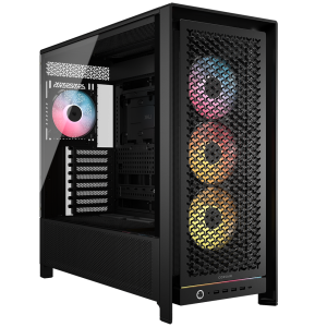 Corsair Frame 5000D RS ARGB PC Case, Midi-Tower, E-ATX, RGB, Tempered Glass - Black
