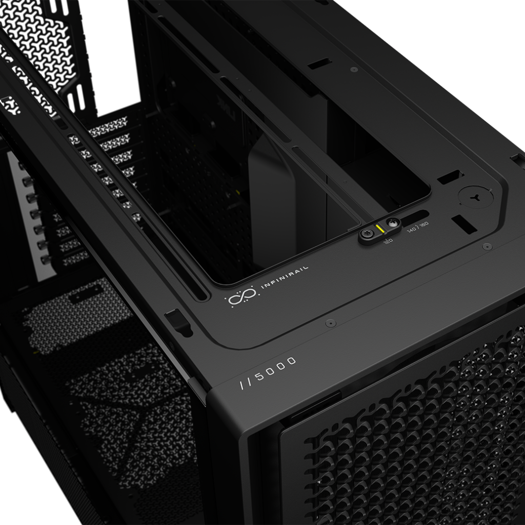 Corsair Frame 5000D RS ARGB PC Case, Midi-Tower, E-ATX, RGB, Tempered Glass - Black