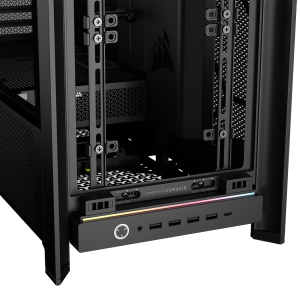 Corsair Frame 5000D RS ARGB PC Case, Midi-Tower, E-ATX, RGB, Tempered Glass - Black