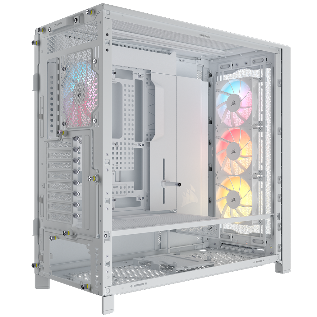 Corsair Frame 5000D RS ARGB PC Case, Midi-Tower, E-ATX, Tempered Glass - White