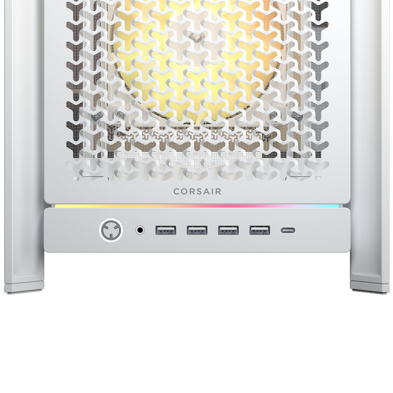 Corsair Frame 5000D RS ARGB PC Case, Midi-Tower, E-ATX, Tempered Glass - White