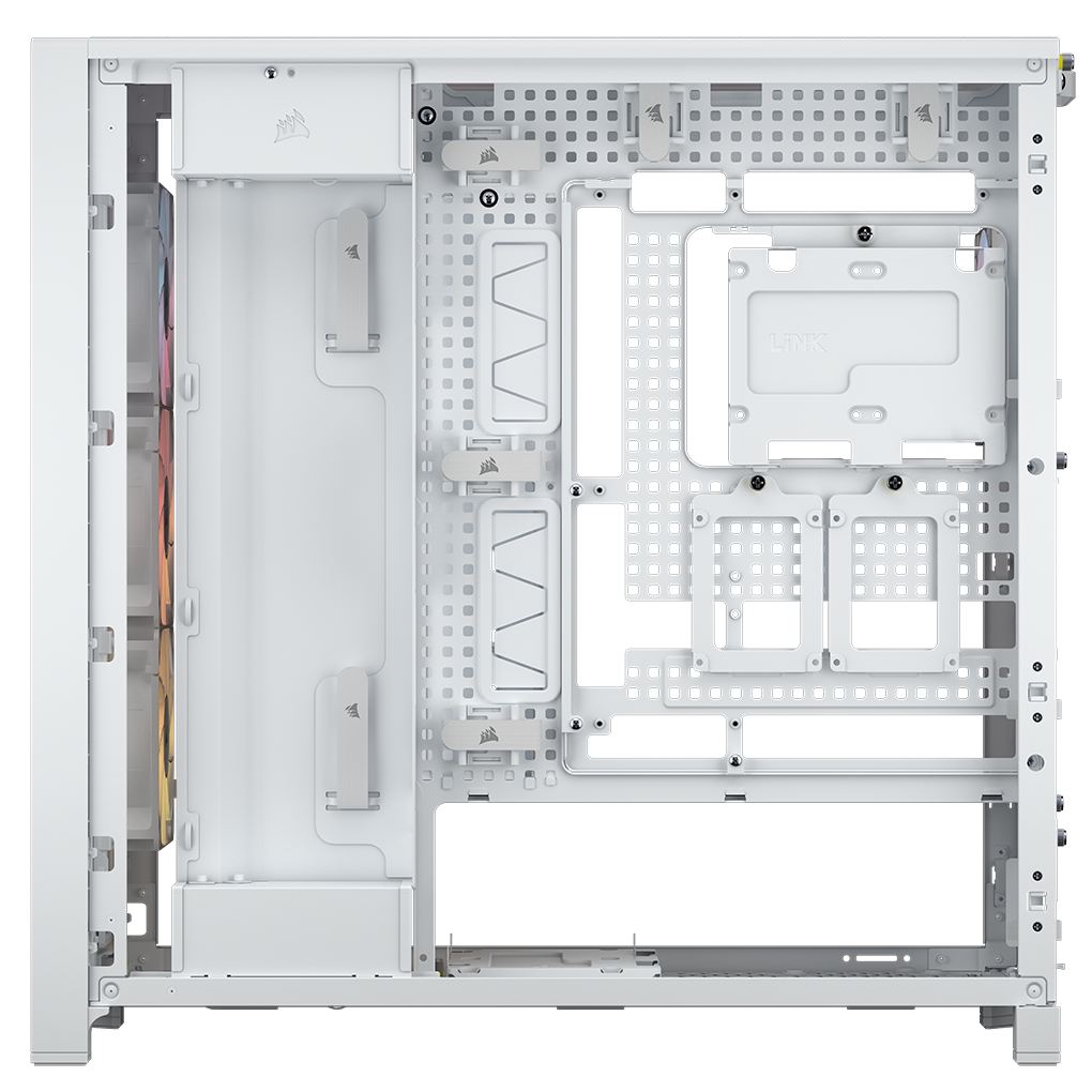 Corsair Frame 5000D RS ARGB PC Case, Midi-Tower, E-ATX, Tempered Glass - White