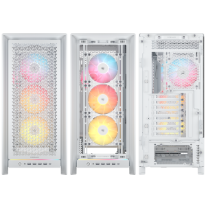Corsair Frame 5000D RS ARGB PC Case, Midi-Tower, E-ATX, Tempered Glass - White