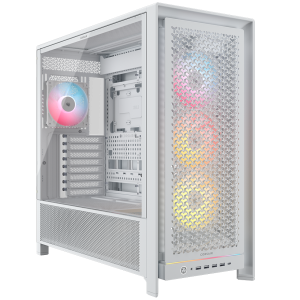 Corsair Frame 5000D RS ARGB PC Case, Midi-Tower, E-ATX, Tempered Glass - White