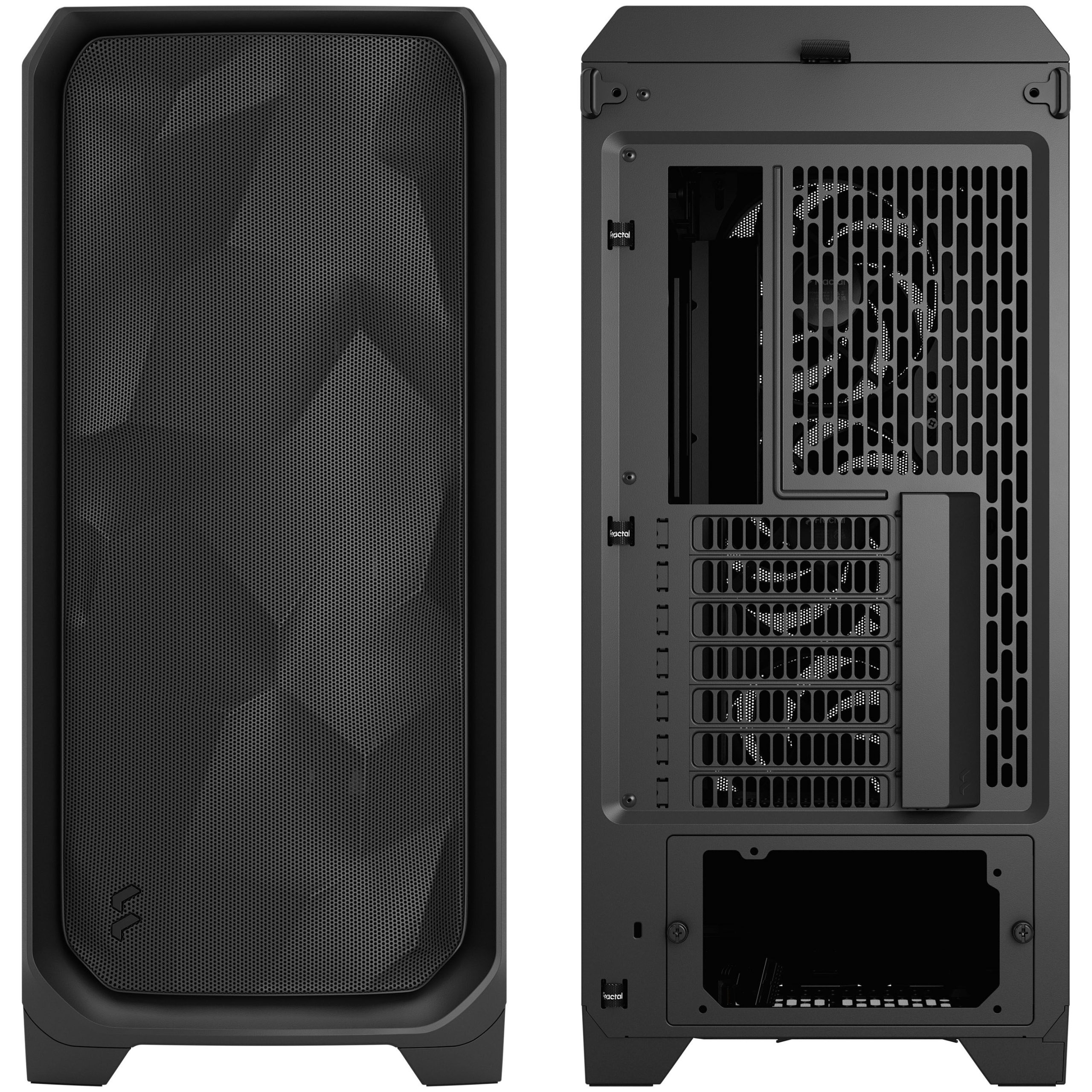 Fractal Design Meshify 3 Solid PC Case, Midi-Tower, E-ATX - Black