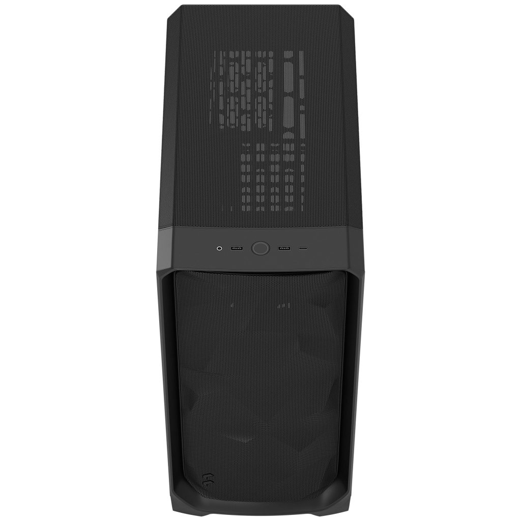 Fractal Design Meshify 3 Solid PC Case, Midi-Tower, E-ATX - Black