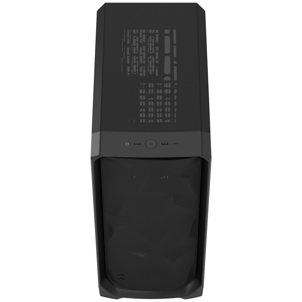 Fractal Design Meshify 3 TG Light Tint PC Case, Midi-Tower, E-ATX - Black